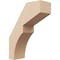 Ekena Millwork 5-inch W x 14-inch D x 18-inch H Monterey Rough Cedar Woodgrain TimberThane Knee Brace, Primed BRCUR05X14X18MONRCPR - alternate 1